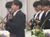 여친 사귈 정도로 훌쩍 자란 대한·민국·만세, 결혼식 '축사'에 나섰다 (+영상)
