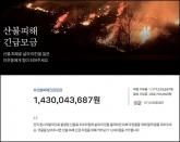 '산불 피해자에게 힘이 돼주세요'... 카카오 기부 사이트에 '댓글'만 달아도 1천원 기부