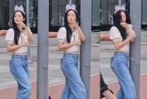 '경호 난이도 극상'...팬들에 인사하다 기둥에 얼굴 '쾅' 부딪힌 여돌 출신 배우