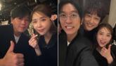 김종민 결혼식서 차태현ㆍ이재훈 오빠들 보자 신나서 셀카 찍은 신지