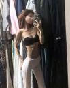 살 또 빠져 어느새 41kg... 갈비뼈 선명히 드러난 '종잇장' 몸매 공개한 최준희