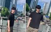 기본템 입었을 뿐인데... '190cm' 훤칠한 비주얼로 남친짤 완성한 변우석
