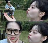 '카리나·류진이랑 셋이 친했다고?'... 한수아, 깜짝 셀카로 의외의 인맥 공개